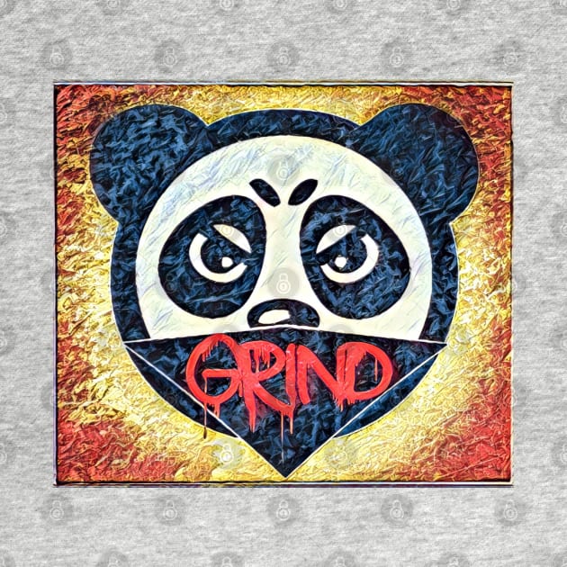 Grind Panda Mask Logo by Digz